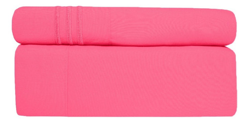 Sábana Microfibra Premium Luxury - Matrimonial - 8 Colores Color Rosa Chicle
