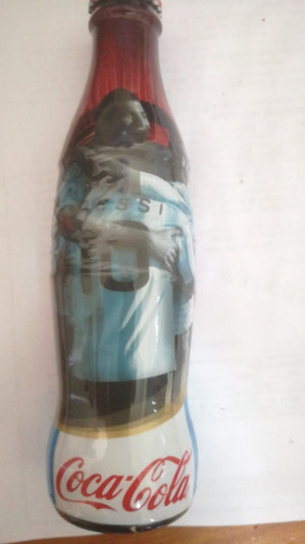 *** Coleccion Coca Cola Botella Antigua Messi Llena ***