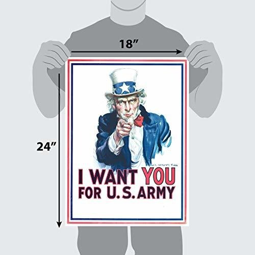 Palacelearning Uncle Sam - I Want You For U.s. Army Poster -
