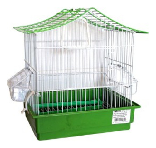 Jaula Transportadora Para Aves Pequeñas Mod 225 Verde 