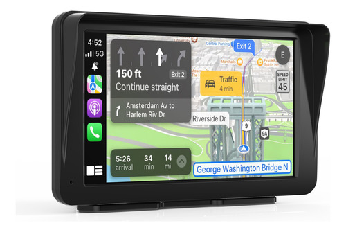 Lebeeaudio Estéreo Inalámbrico Para Coche 7 Pulgadas Para Apple Carplay + Camara
