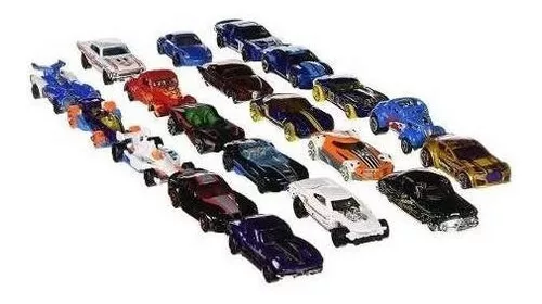 Kit 20 Carros Hot Wheels de Corrida Infantil Modelos Sortidos