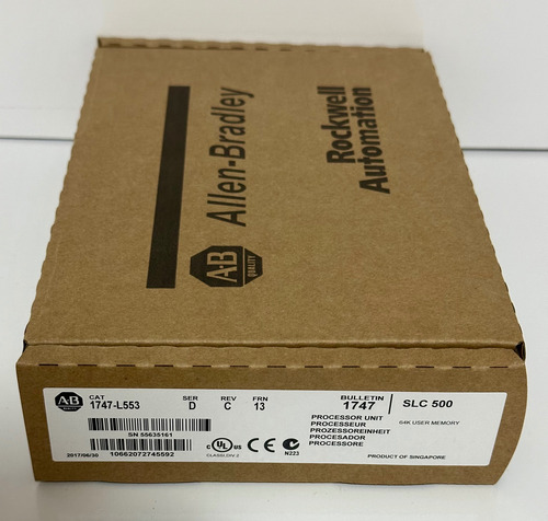 1747-l553 Série D Cpu Clp Allen-bradley Slc 5/05 64k Memory