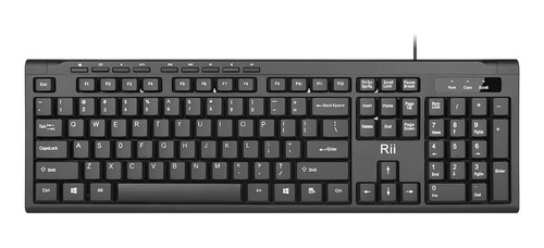 Rii Rk907 Ultra-slim Compact Usb Wired Keyboard Para Mac Y P