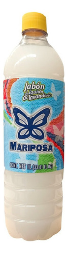 Jabón De Lavandería Líquido Mariposa Blanco 1 L