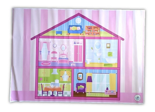 Lona Didáctica Pista Ciudad Casa Impresa Infantil 1m X 70cm 