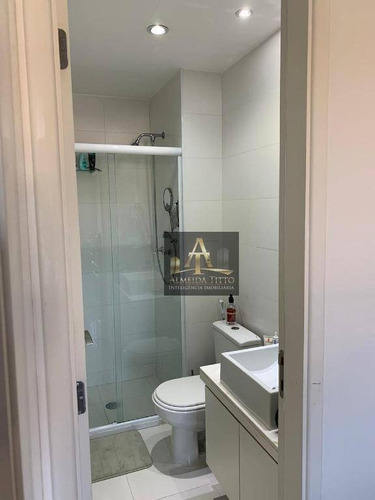 Alphaville Empresarial. Apartamento Mobiliado Com Sala Estendida. E Vista Para O Alpha Plus. - Ap2556