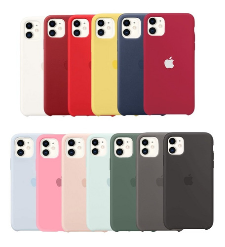 Imagen 1 de 2 de Carcasa Silicona Compatible Con iPhone 11 Colores