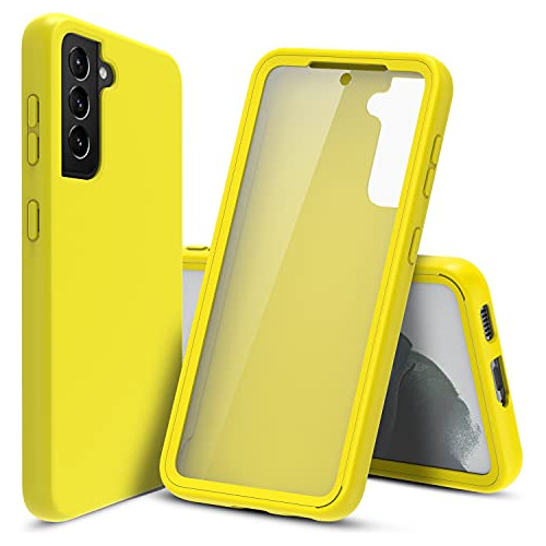 Funda Para Galaxy S21 5g Amarillo Silicon-02