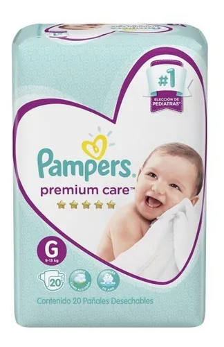 comprar Pampers Pañales Premium Care Talla G 20 U