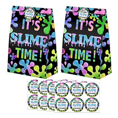 Slime Goodie Bags-24 Piezas Slime Party Favors Bolsas De Dul