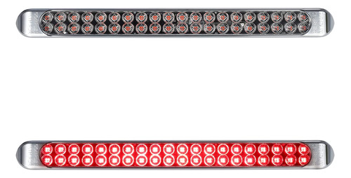 Barra De Luces Traseras Partsam Led Roja De 17 Pulgadas Para