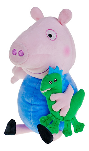 Peppa Pig Peluche 30cm Con Sonido George Y Su Mascota Bebe