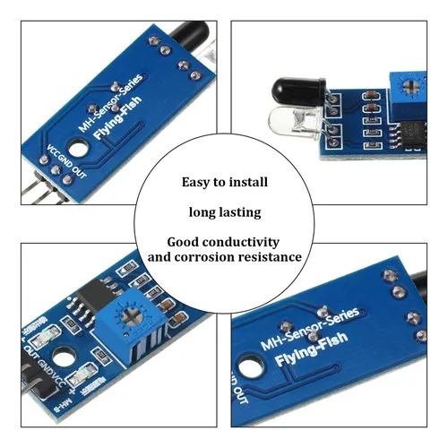 Sensor Evitación Obstáculos Infrarrojos 3 Cables Para Arduin