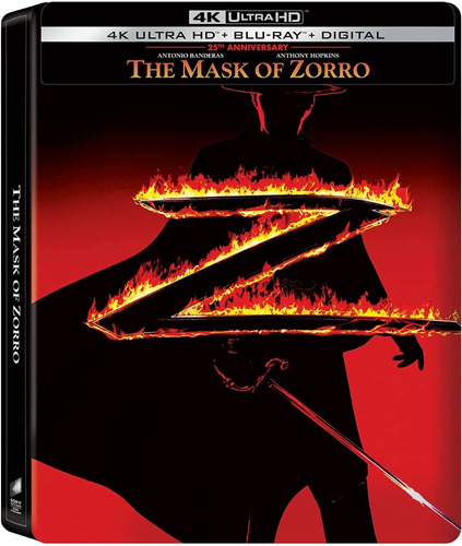 4k Uhd + Blu-ray Mask Of Zorro / Mascara Del Zorro Steelbook