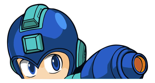 Sticker De Vinilo Adhesivo Full Color Videojuego Mega Man