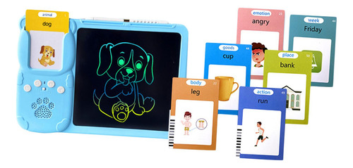 Tarjetas Flash Parlantes 2 En 1, Azul Con 255 Cartas.