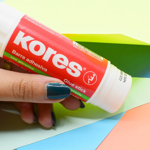 Kores Set 12 Barra Adhesiva De 40gr Mas 12 Lapiz Chequeo