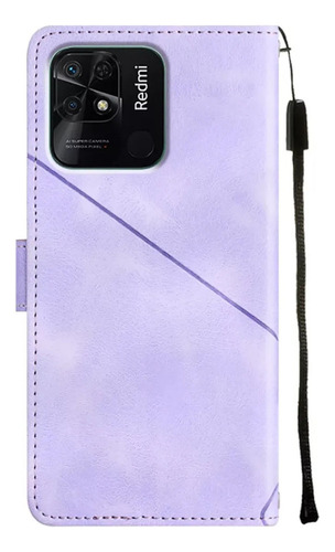 ( Funda Tipo Cartera Con Tapa En Relieve Para Xiaomi Redmi 10c
