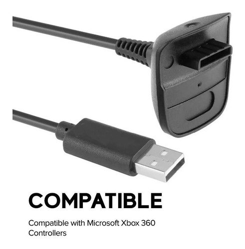 Imagen 5 de 9 de Cable Cargador Para Joystick Xbox 360 Usb