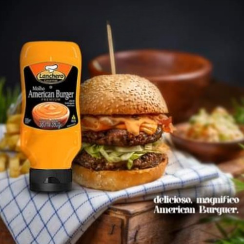 Molho American Burger Lanchero Gourmet Premium Frasco 380g