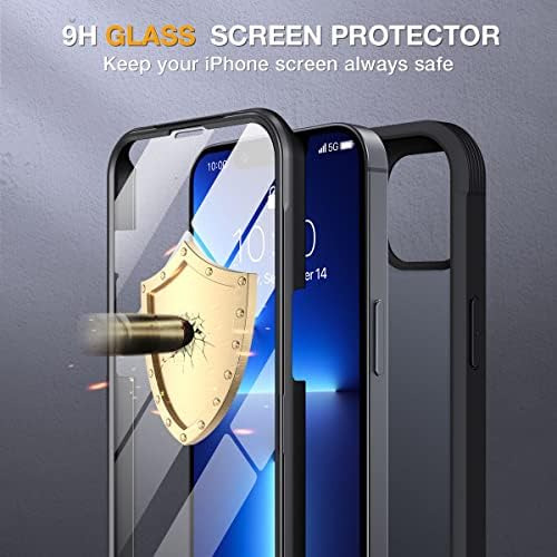 Capa Miracase Para iPhone 13 Pro Max, Preta Fosca E Proteção