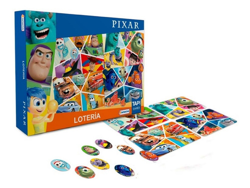 Juego De Mesa Lotería Infantil Disney Pixar