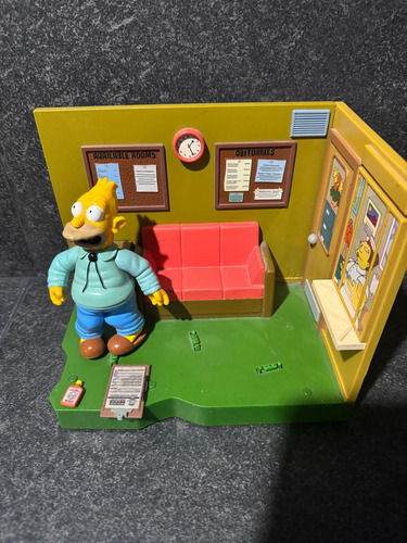 Lote Playset Playmates Los Simpson Abraham Simpson Original (Usado)
