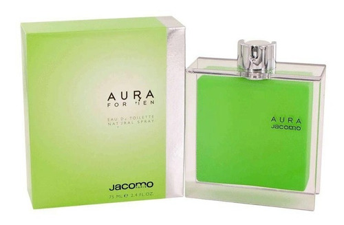 ¡Perfume francés Aura para hombre de Jacomo 75 ml Edt!