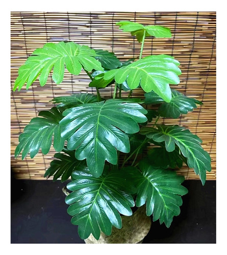 Plantas Artificiales Grandes De 70 Cm, Color Verde, Monstera