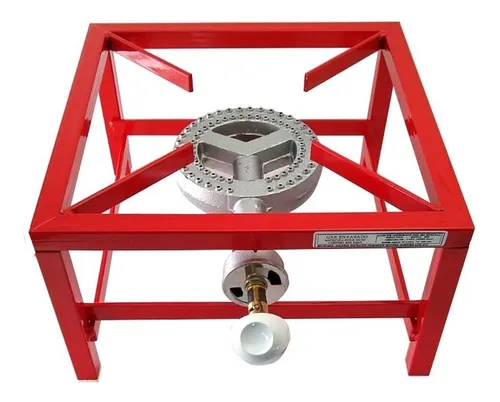 Anafe Quemador Industrial Rojo 1 Hornalla Gas Foco 10000 Cal