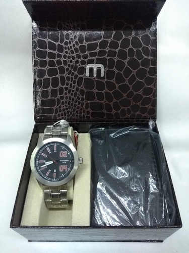 Kit Relógio Masculino Mondaine E Pulseira 78621g0mgna1 Cor da correia Prateado