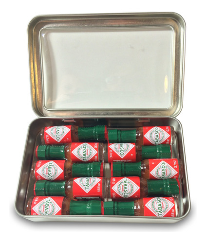 Salsa Tabasco, Botellas En Miniatura En Lata De Regalo De Me