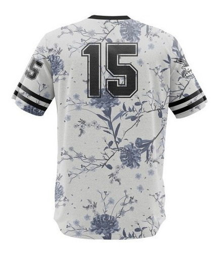 Imagem 2 de 2 de Camisa Jersey Baseball Hype Cult Summer Floral Beisebol Jogo