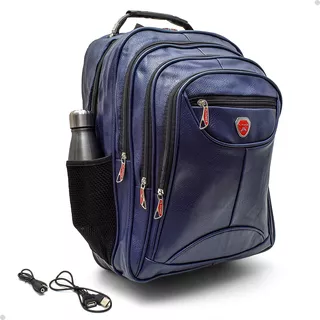 Mochila Bolsa Impermeável Grande Com Senha Cabo Usb E Fone