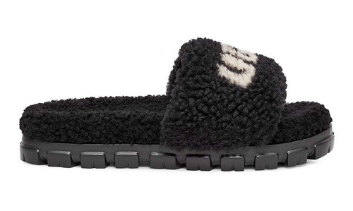 Sandalias Ugg Cozetta Curly Graphic Black Mujer