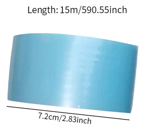 2 Sticky Ball Rolling Tape Decorativo Diy 15m Para Azul