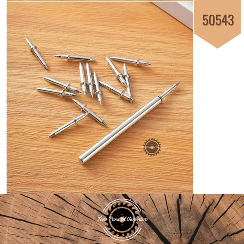 500 Clavos De Dos Puntas Para Contramarcos Zocalos 2.5 Mm 2.7 Cm