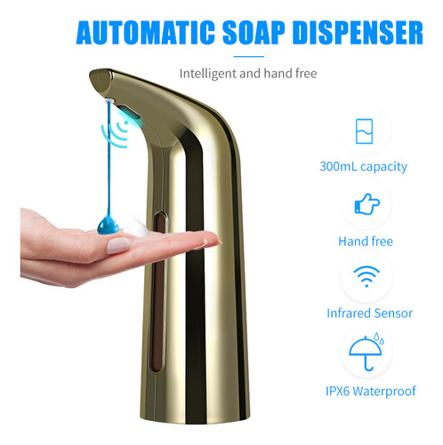 Dispensador De Jabón Automático 400 Ml Con Sensor Infrarrojo