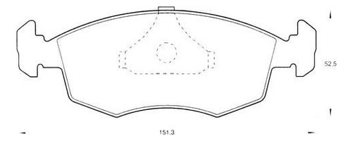 Pastilla De Freno Mazfren Fiat Palio Weekend 1.8 L 2005-2010