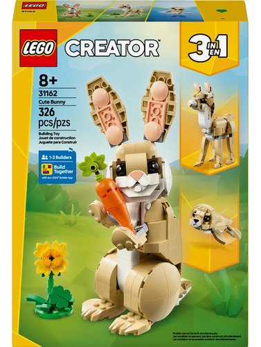 Kit De Construcción Lego Creator 3en1 Lindo Conejito 31162 326 Lego Creator