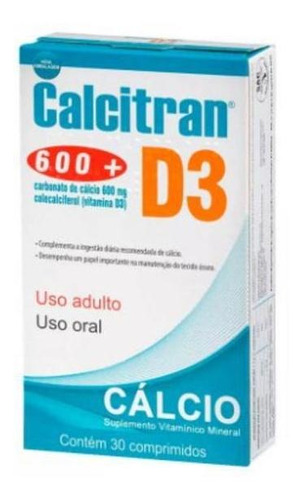 Calcitran D3 Fqm 30 Comprimidos