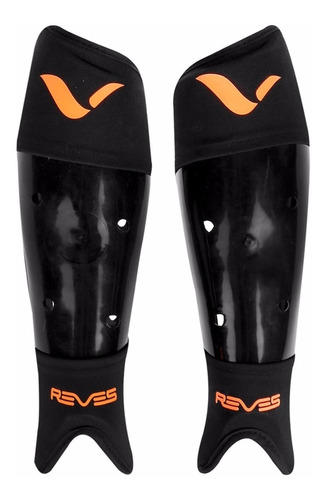 Canilleras Anatomicas Hockey Reves Negro Naranja Baires Depo