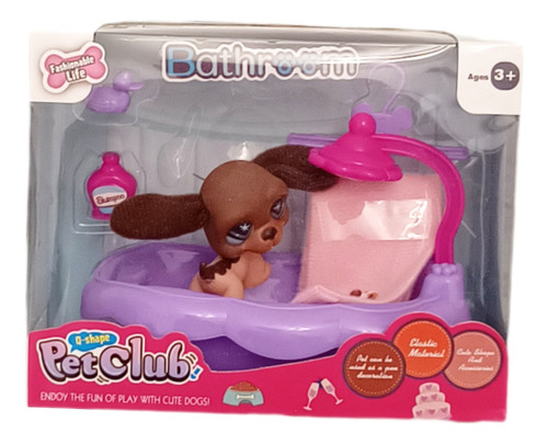 Bañera Con Mascota Y Accesorios De Juguete