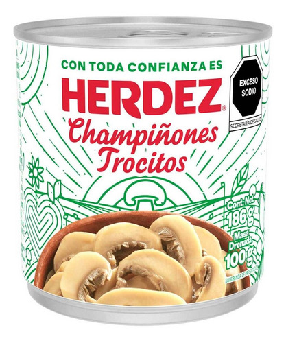 Champiñones Herdez Trocitos 186g