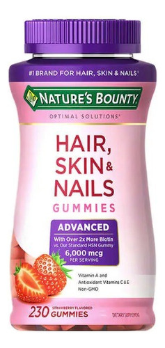 Nature's Bounty Cabello Piel Y Uñas 230 Gummies Con Biotina