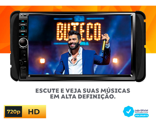 Kit Multimidia Toyota Mp5 Camera Moldura Espelha Usb Ios And
