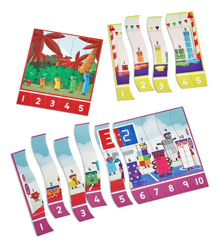 Juego De Rompecabezas Secuenciador Hand2mind Numberblocks Pa