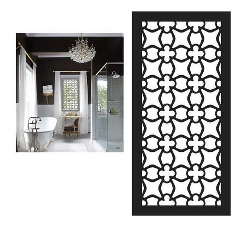 Imagen 1 de 10 de Biombo Fibrofacil Panel Decorativo Divisor Ambiente Apia