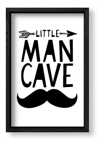 Cuadros Decorativos 20x30 Box Negro Little Man Cave